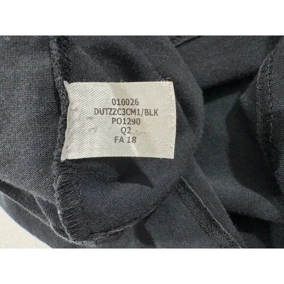 Tommy John Loungewear Henley Black Short Sleeve T-shirt Cotton Modal Stretch L - Picture 8 of 8